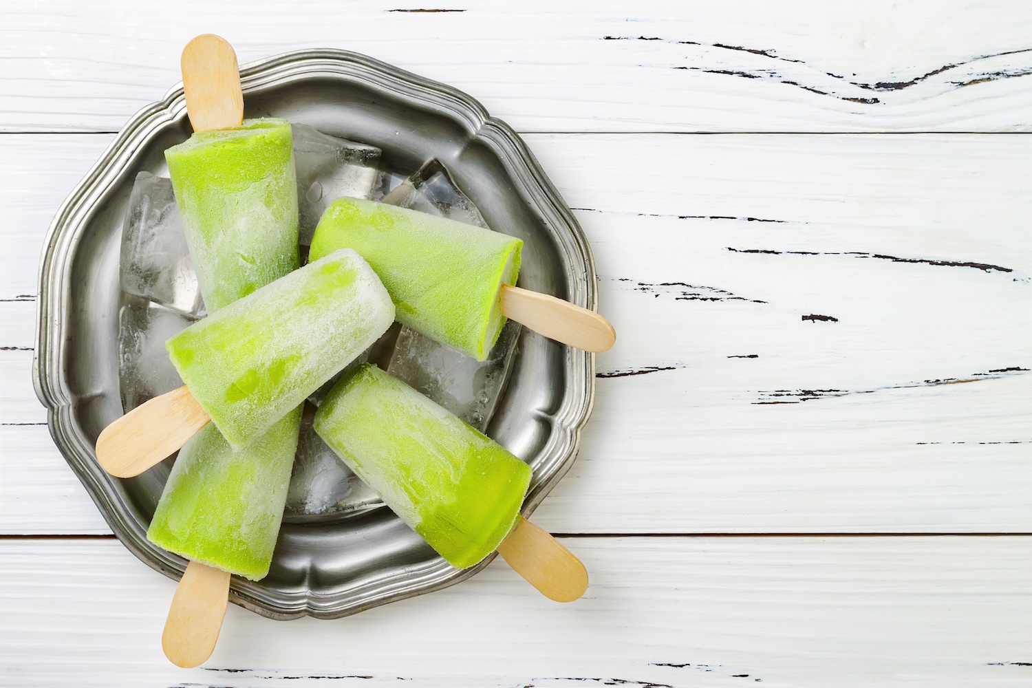 Sucettes glacées santé / green popsicles